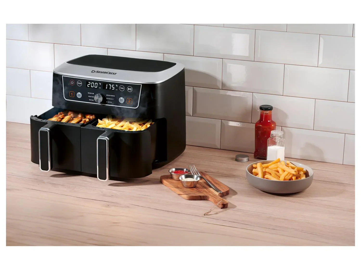 SILVERCREST Friteuse  air chaud double SHFDD 2600 B2