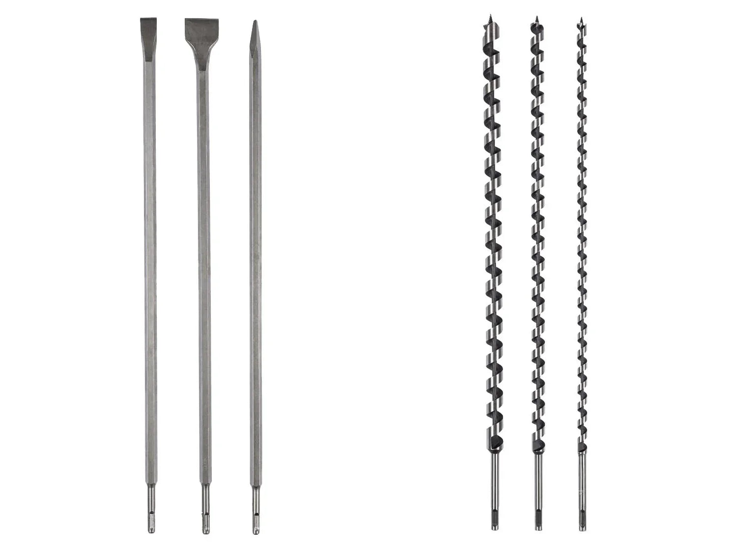 PARKSIDE Set de burins ou de mches  spirale SDS-plus