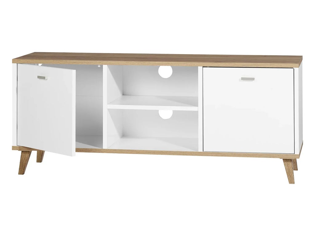 LIVARNO home Meuble bas Corfu, 113 x 46 x 33 cm, blanc/imitation chne
