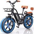 Bopzin 1000W Electric Bike for Adults 48V 15Ah Removable Battery Ebike 20 x 4.0 - 1000W