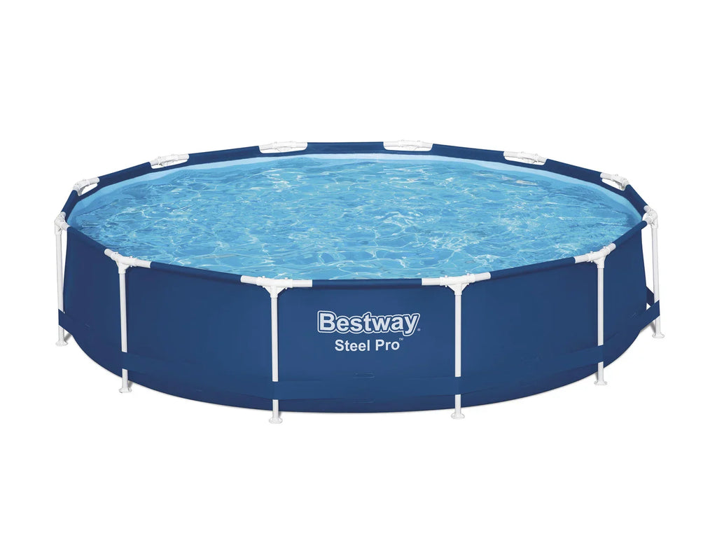 Bestway Kit de piscine complet Steel Pro Frame Pool-Set avec pompe de filtration  366 x 84 cm