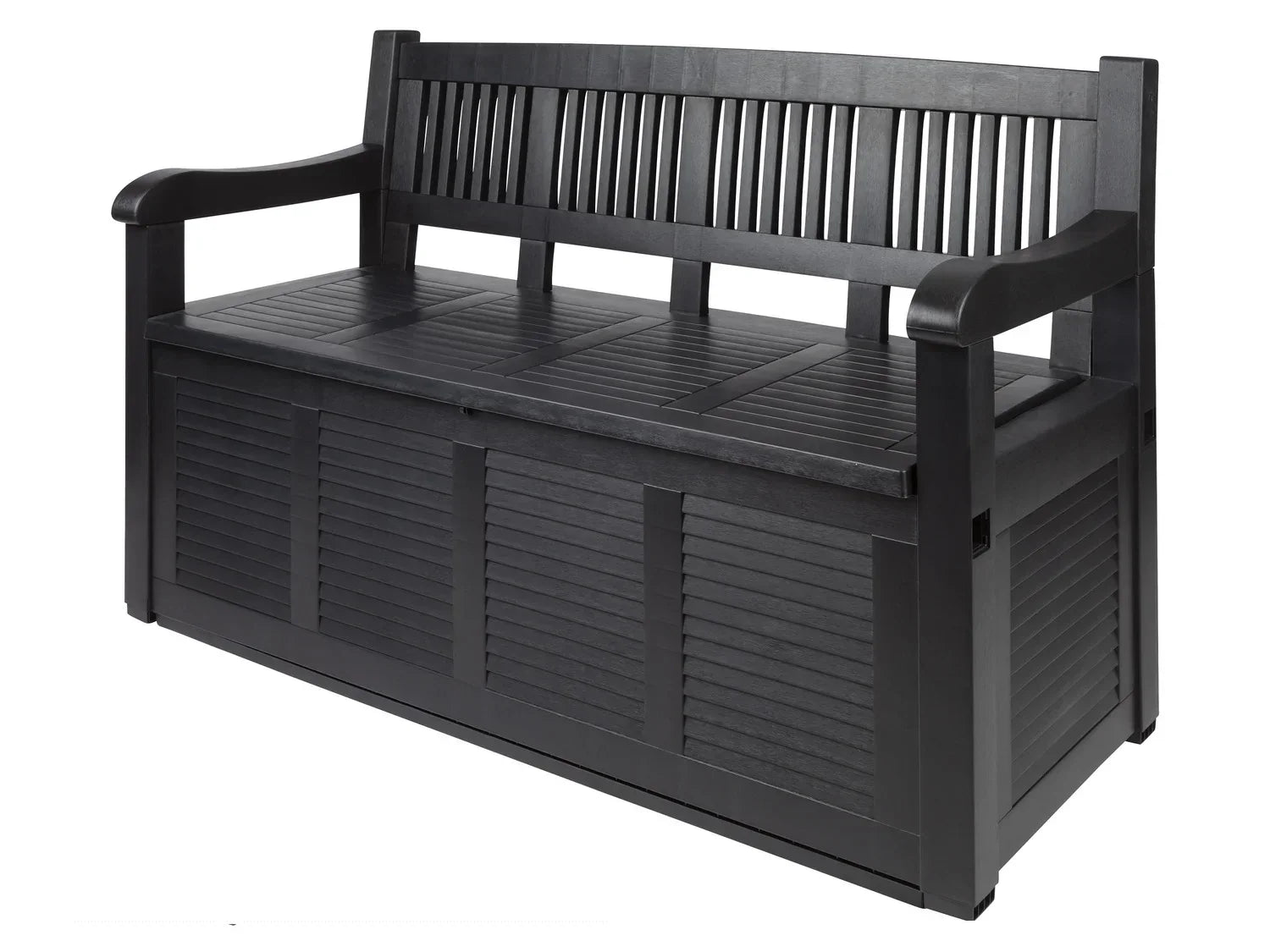 LIVARNO home Banc de jardin avec coffre de rangement, 280 L, en plastique