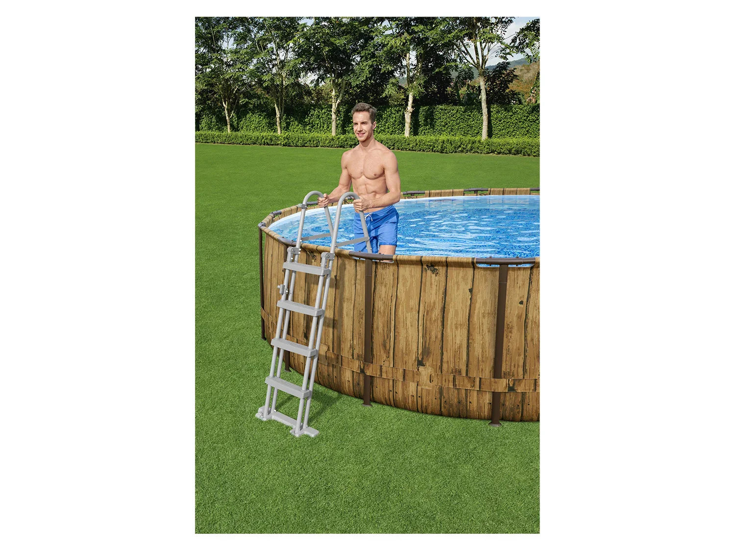 Bestway Piscine Power Steel Swim Vista,  488 x 122 cm