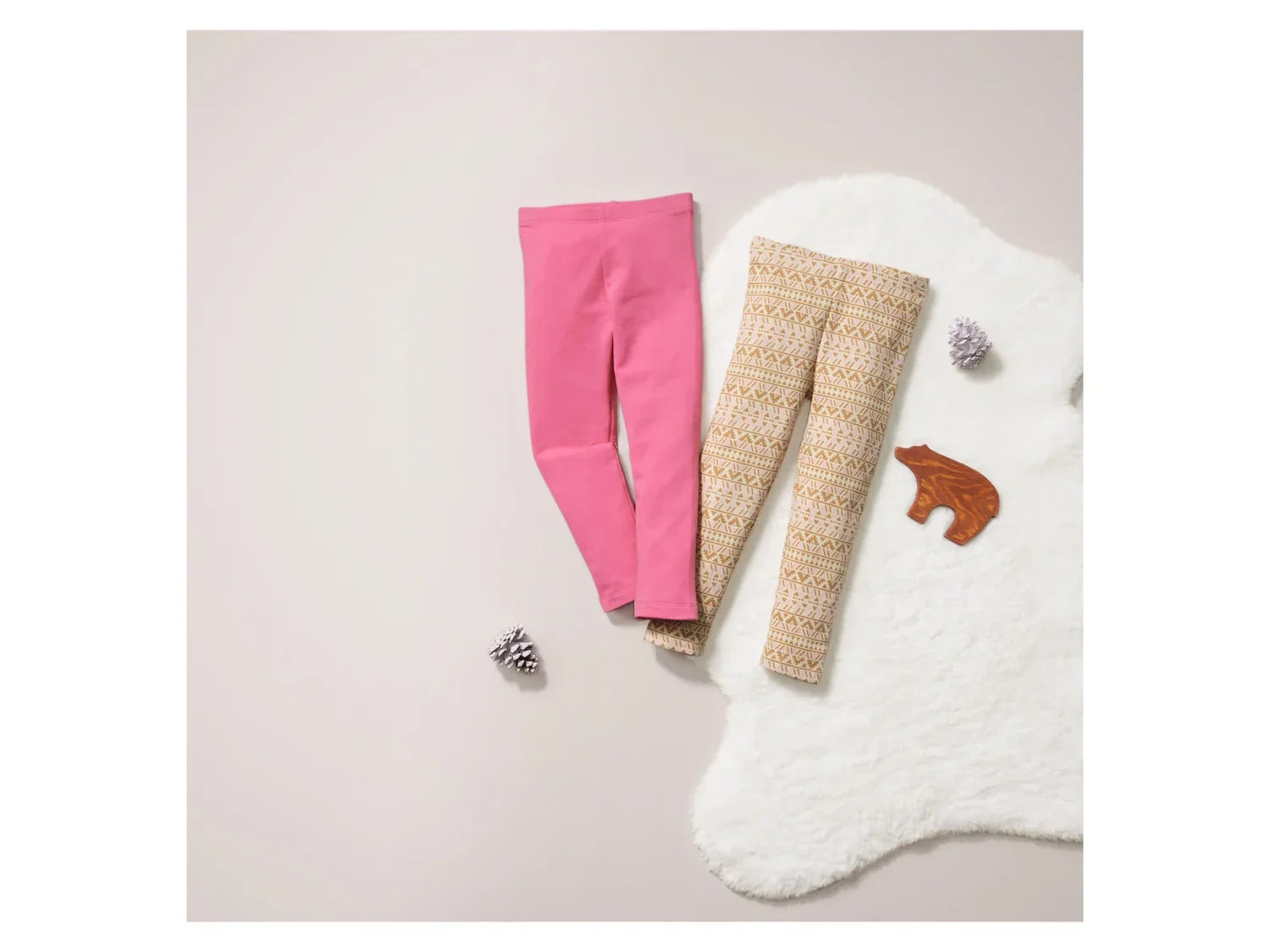lupilu Lot de 2 leggings thermiques petite fille