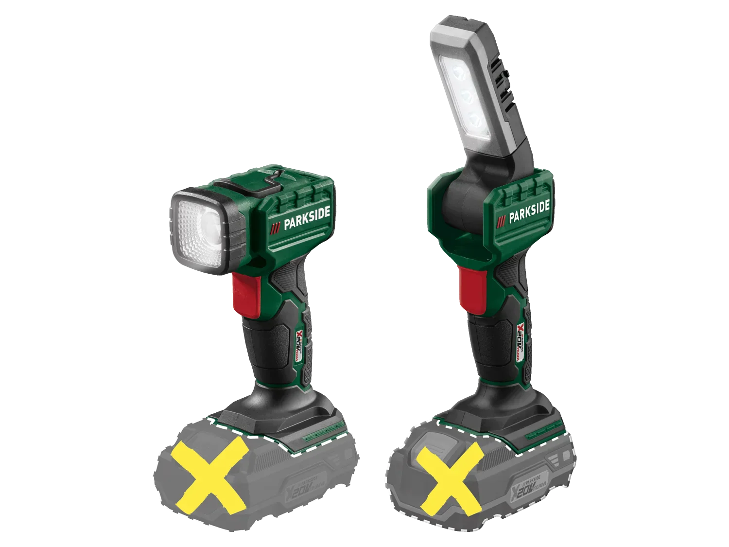 PARKSIDE Lampe torche  LED, 280 lm, 20 V