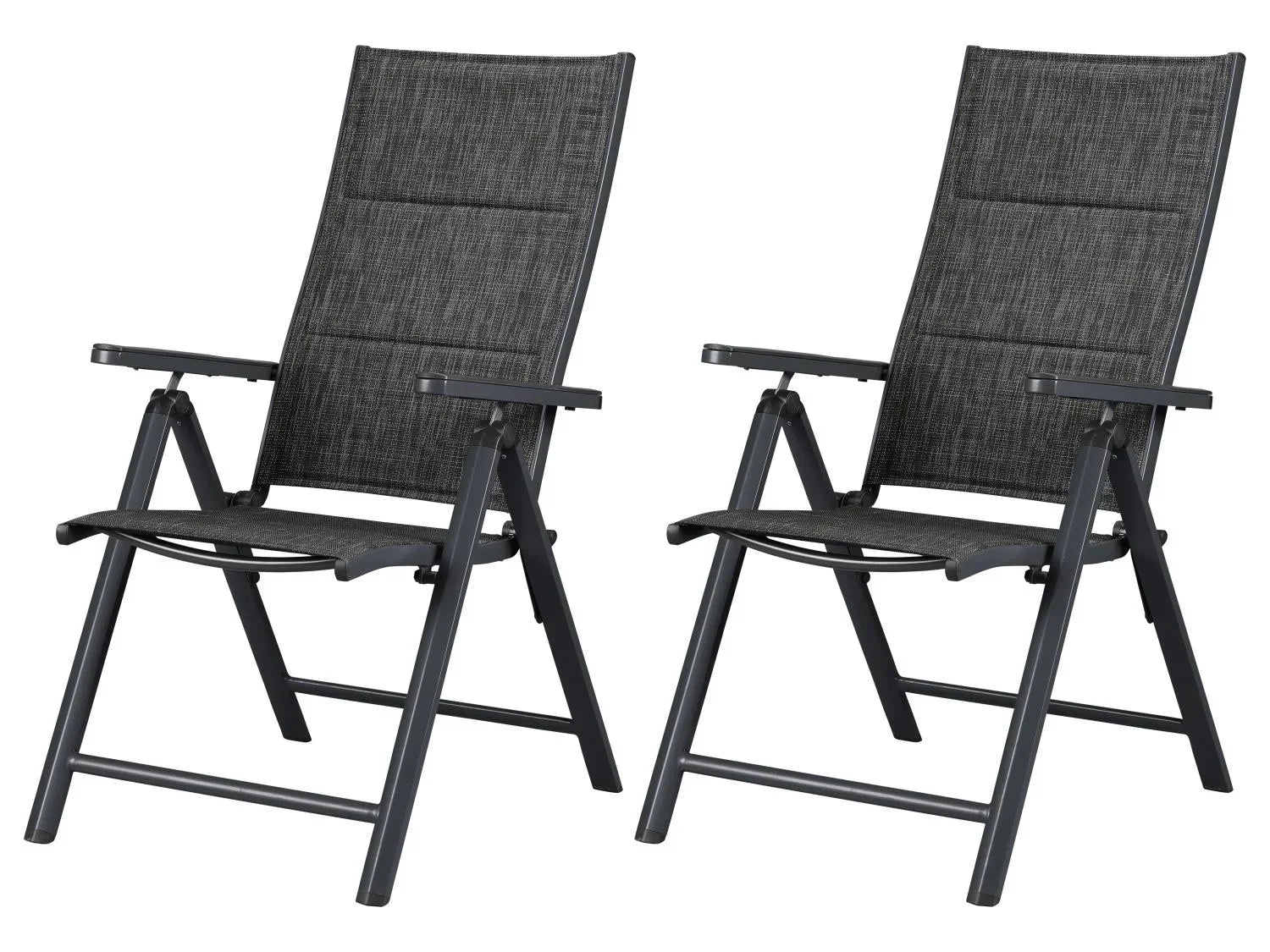 LIVARNO Lot de 2 fauteuils en aluminium Toronto