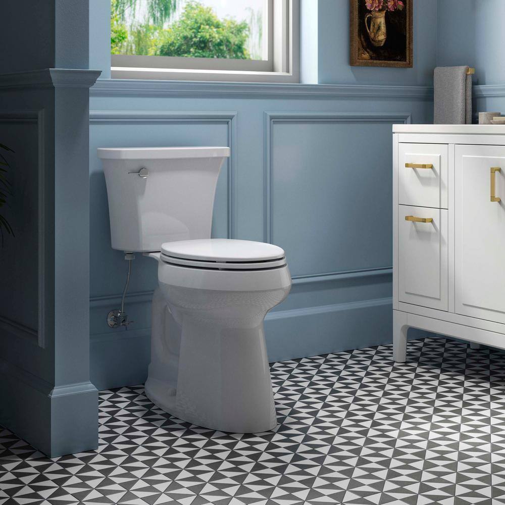 Highline Arc Extra Tall Elongated Toilet 1.28 GPF White with Seat