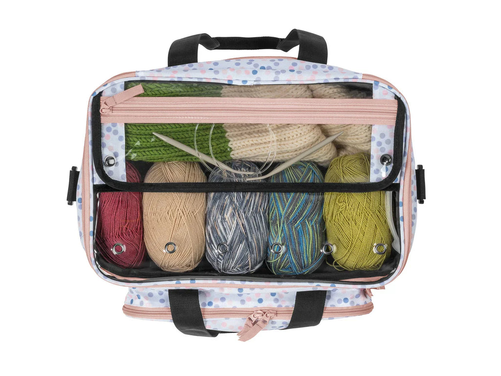 TOPMOVE Sac pour accessoires de tricot ou trolley pour machine  coudre