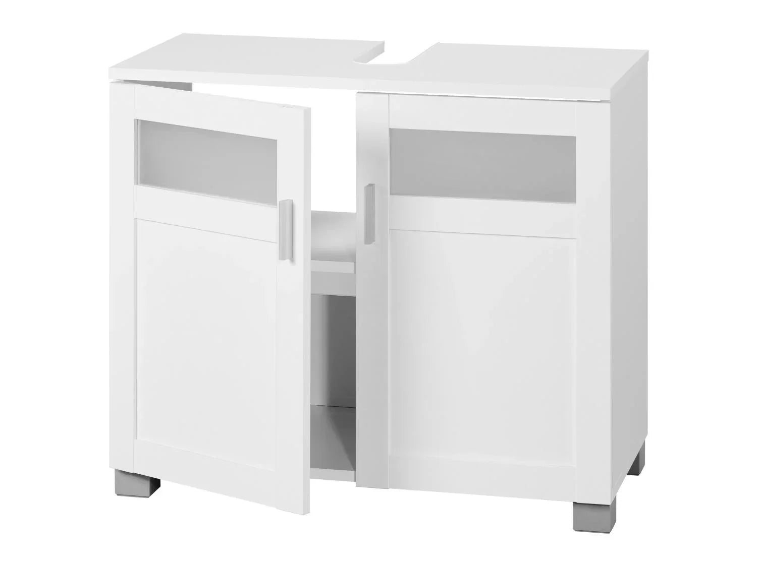 LIVARNO home Meuble sous-vasque Basel, 68,5 x 58,7 x 34,5 cm, blanc
