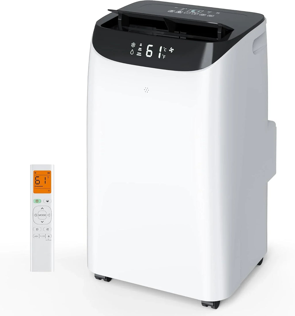 14000 BTU Portable Air Conditioners with Remote Control, 3-in-1 Free Standing Cooling AC Unit with Fan & Dehumidifier, Cools Room up to 700 sq.ft, Smart/Sleep Mode,3 Speed,Auto Swing,24H Timer
