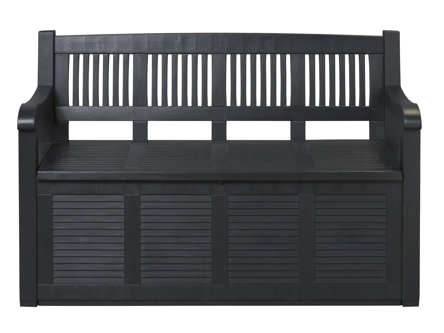 LIVARNO home Banc de jardin avec coffre de rangement, 280 L, en plastique