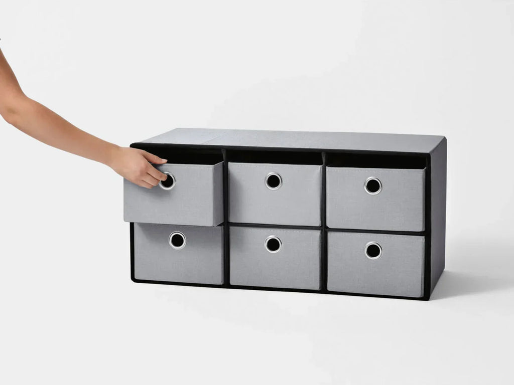 LIVARNO home Banc-coffre de rangement, avec 6 tiroirs