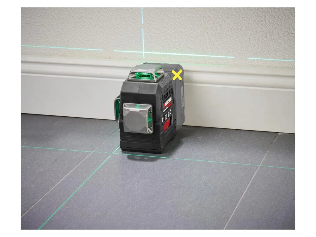 PARKSIDE PERFORMANCE Niveau laser en croix sans fil PKLLP 3360 A1, vert, 30 m 20 V