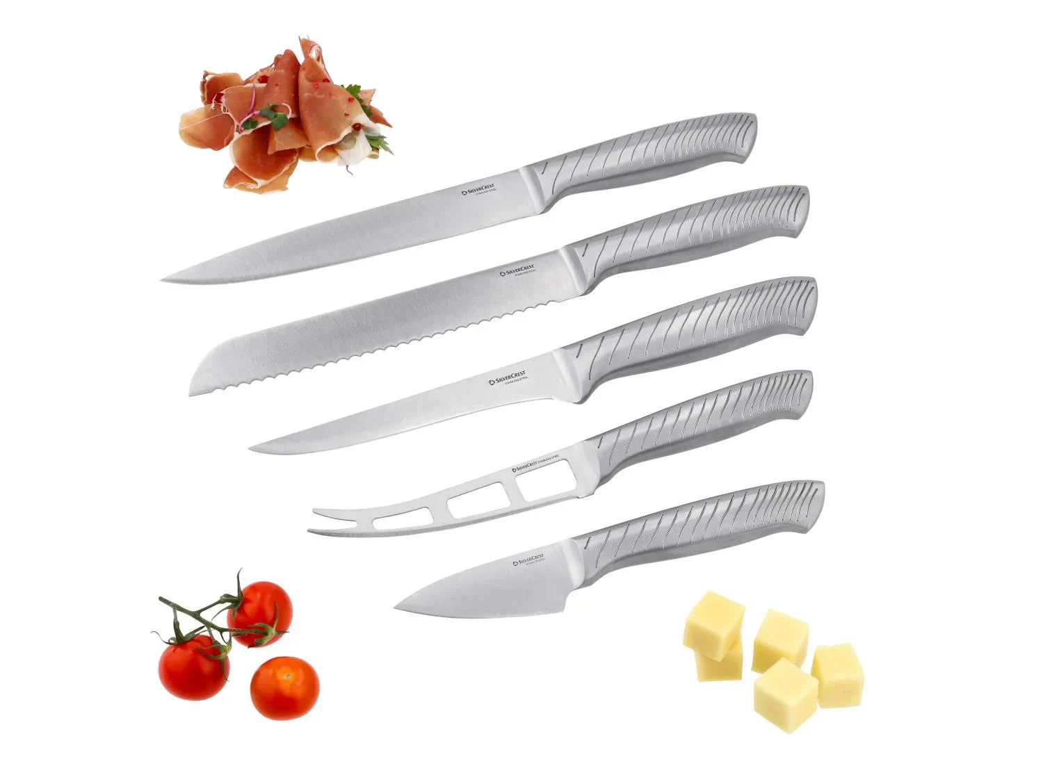 SILVERCREST Set de couteaux en acier inoxydable