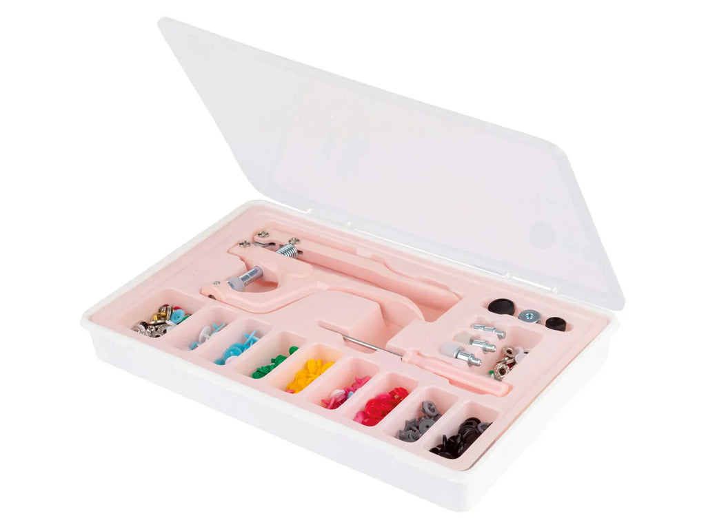 crelando Set de boutons-pression avec pince, 110 pices