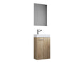 VCM Set d'armoire  glace ou miroir et meuble sous vasque avec lavabo Slito, pour salle de bain