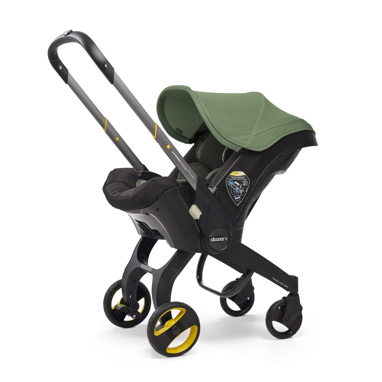 2025 Infant Car Seat Stroller with LATCH Base – Midnight Edition | Car to Stroller in Seconds, Aircraft Approved, Includes Essentials Bag