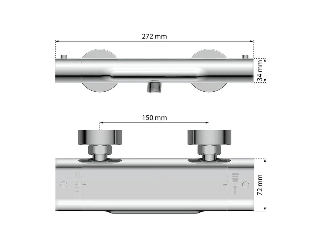 Eisl Mitigeur de salle de bain CARNEO, avec thermostat