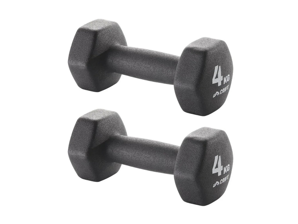 CRIVIT Lot d'haltres, 2x 3 kg ou 2x 4 kg