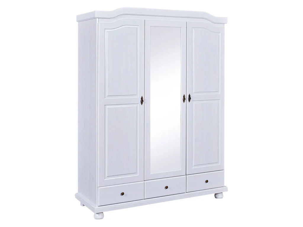 Inter Link Armoire rustique Kappl ou Reutte,  2, 3 ou 4 portes, blanche