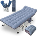 2-Pack Camping Cots with Mattress Comfortable Folding Bed Heavy Duty Baby Cot
