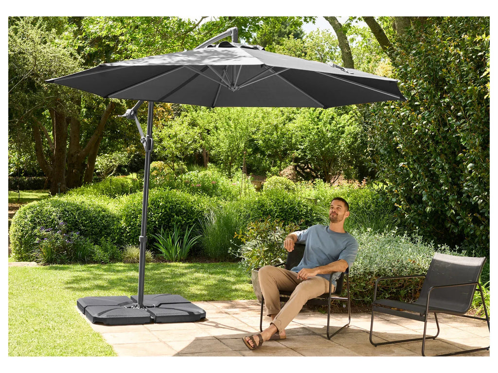 LIVARNO home Parasol dport,  300 cm, anthracite