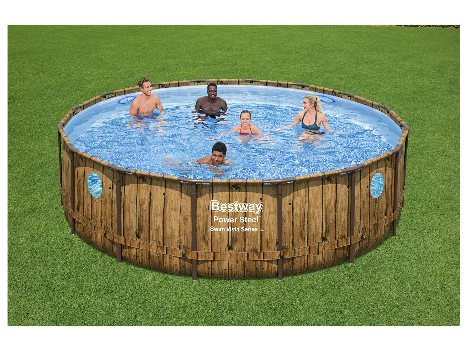 Bestway Piscine Power Steel Swim Vista,  488 x 122 cm