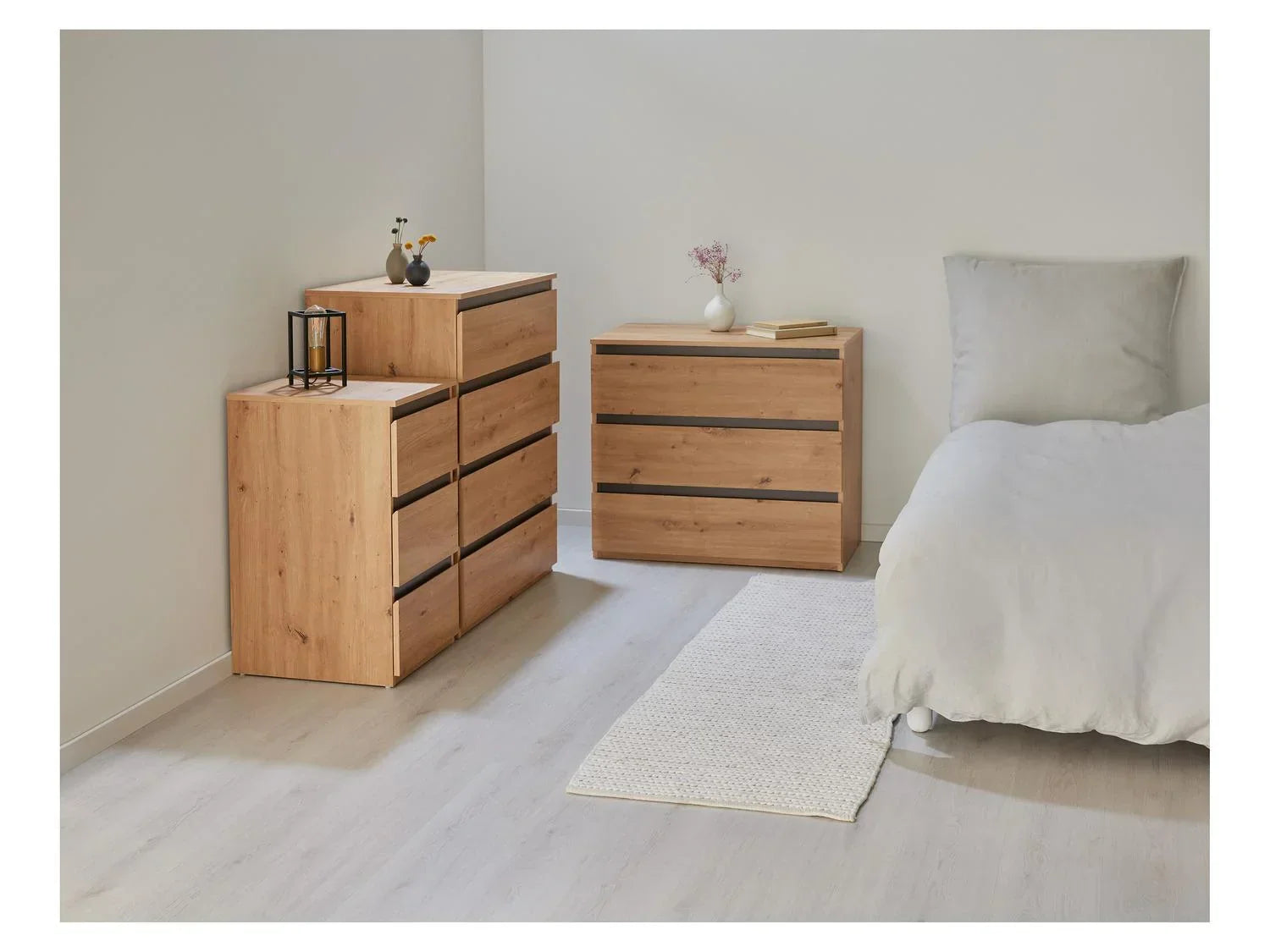 LIVARNO home Commode Genve, 80 x 78 x 48 cm, imitation chne