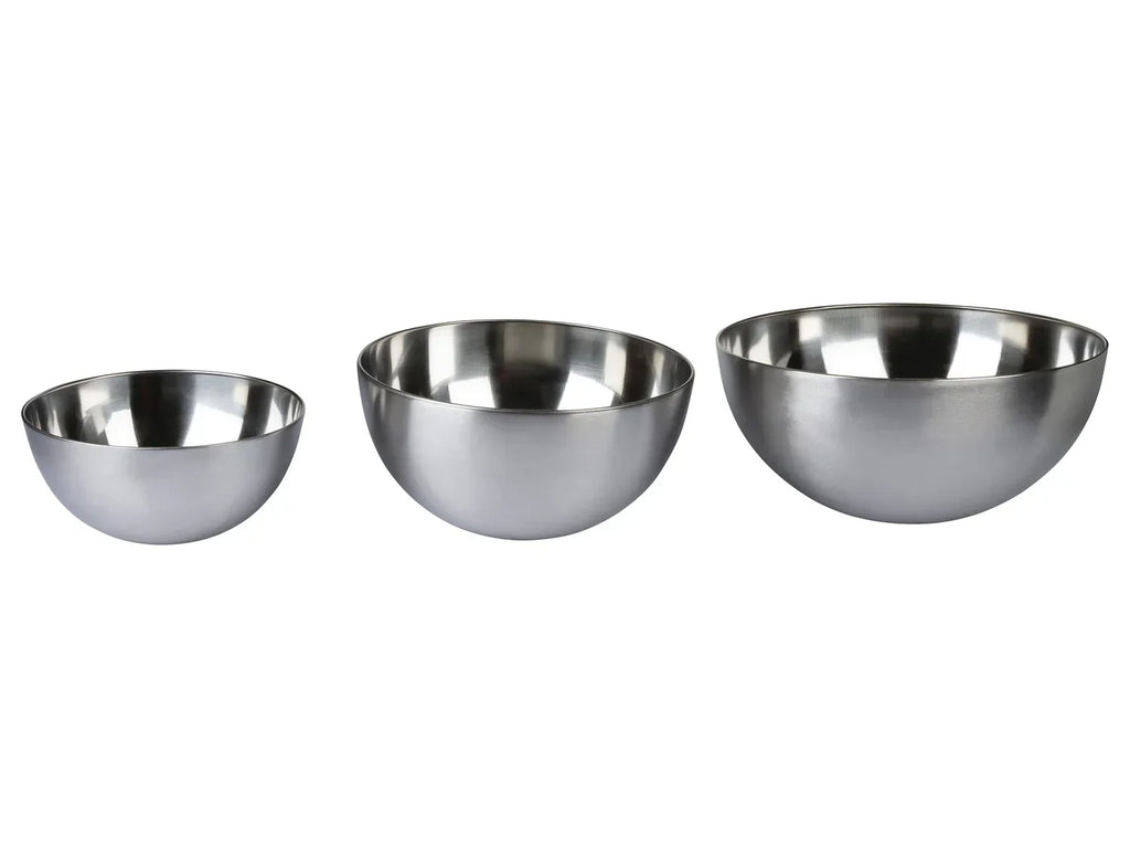 ERNESTO Set de 3 saladiers en acier inoxydable