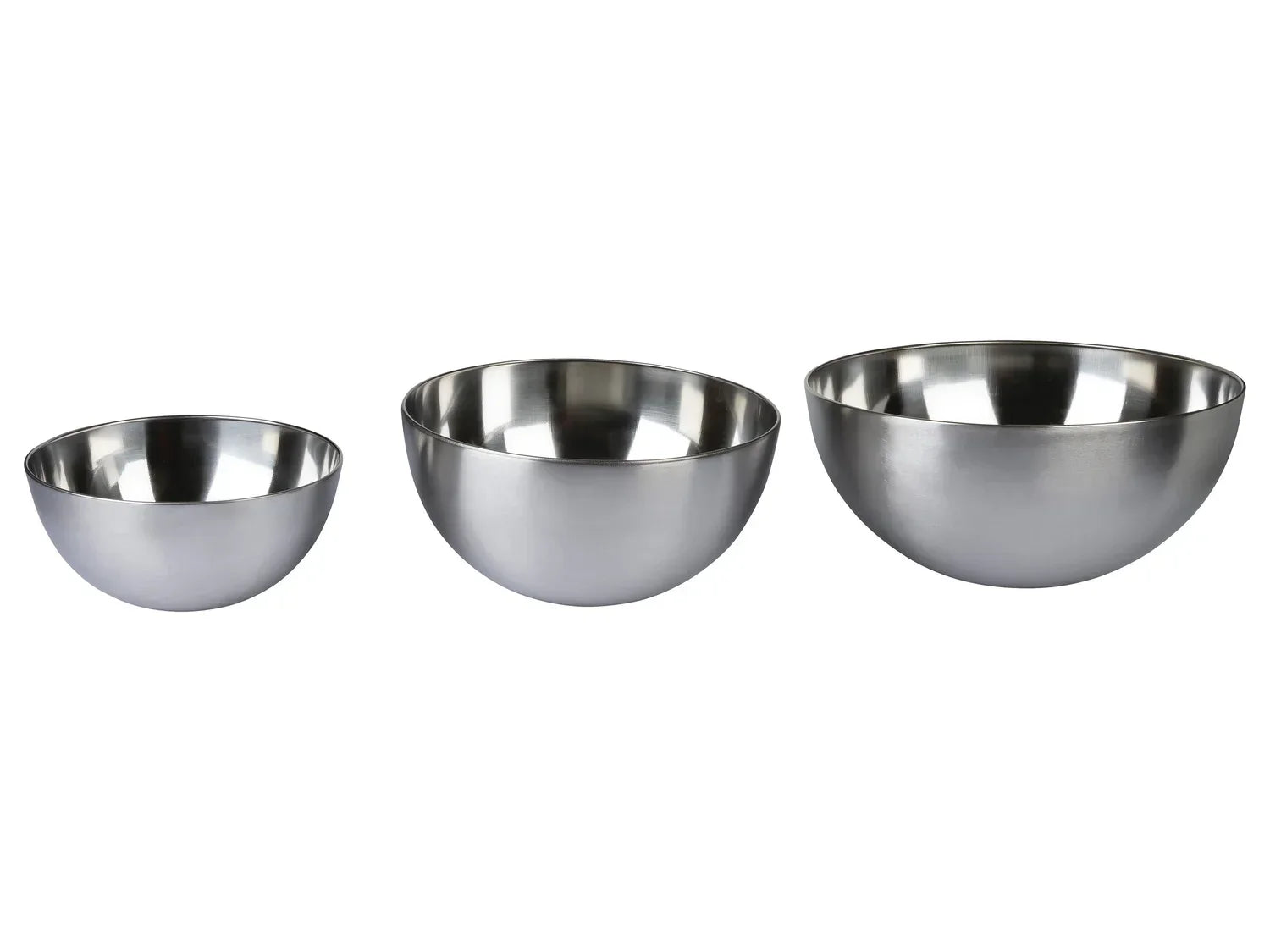 ERNESTO Set de 3 saladiers en acier inoxydable