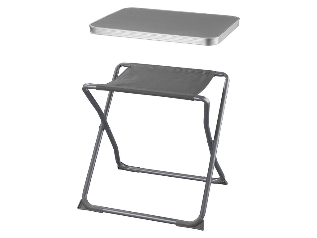 CRIVIT Tabouret pliant avec plateau de table