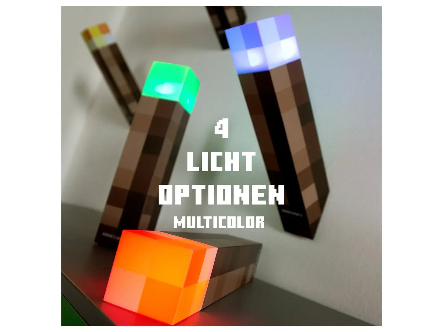 Minecraft Lampe de table ou torche  LED