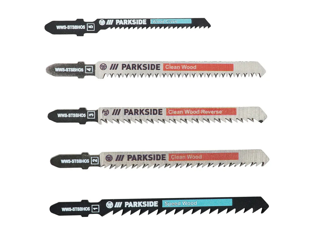 PARKSIDE Set de lames de scie sauteuse PSTZ 3 A1, 5 pices
