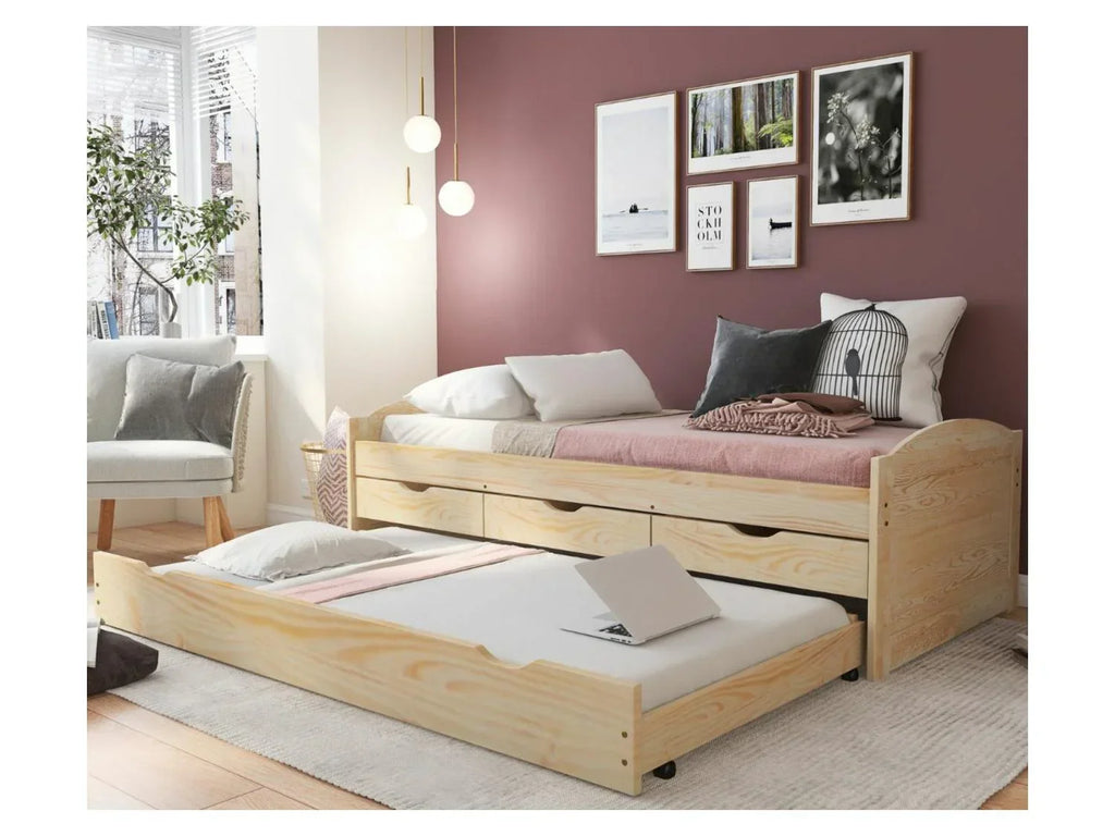 Inter Link Lit banquette 3 tiroirs, 205 x 63 x 96 cm