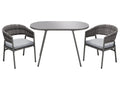 LIVARNO home Salon de balcon en acier, 3 pices