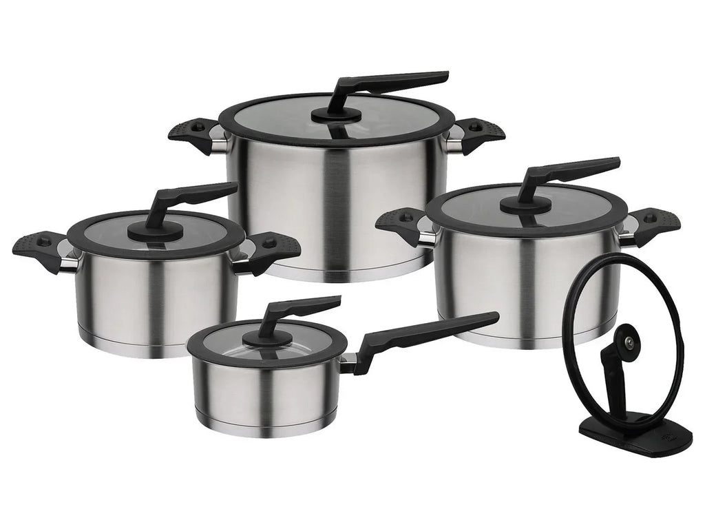GSW Batterie de cuisine Apart, 9 pices, en acier inoxydable, avec fond thermo-capsul