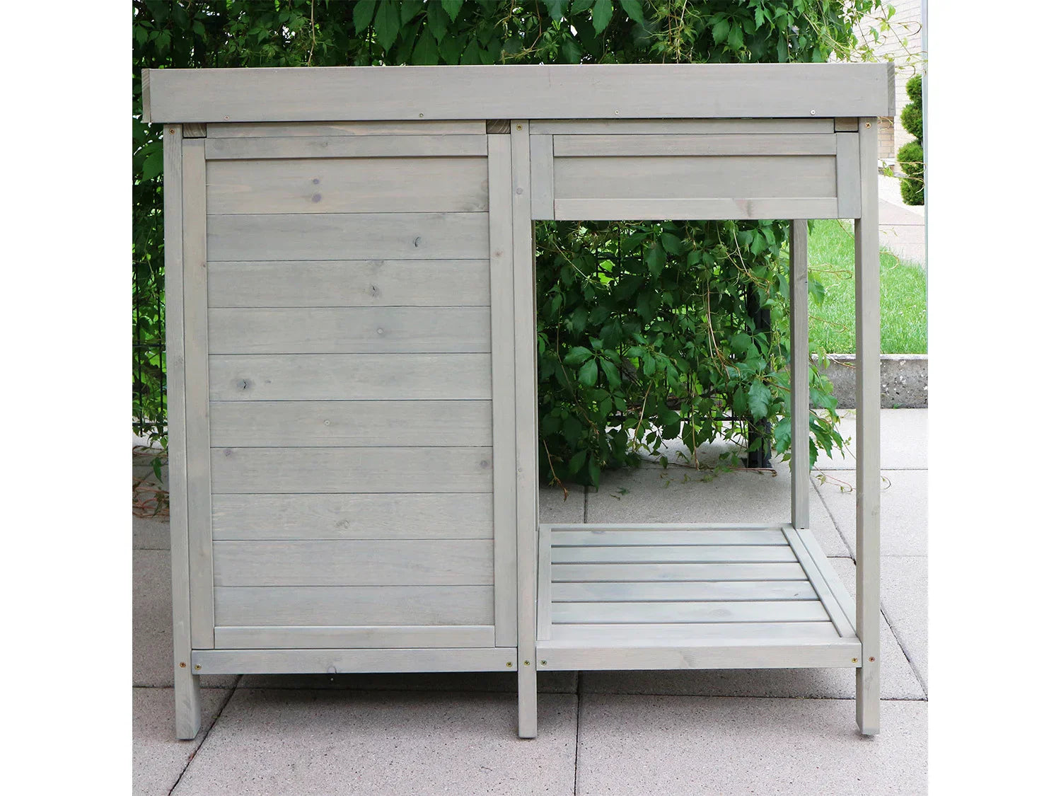 HABAU Table de jardin avec armoire infrieure, 98 x 48 x 95 cm