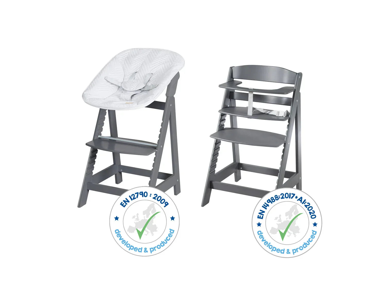 roba Chaise haute volutive Born Up Zick Zack 2 en 1