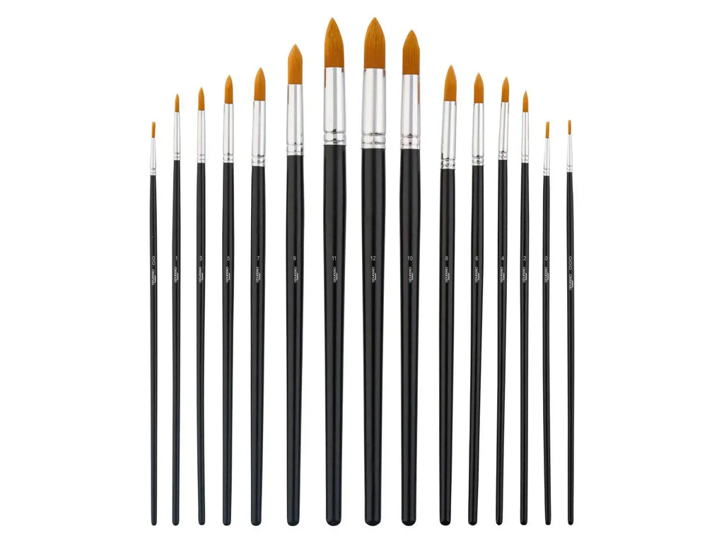 crelando Set de pinceaux ronds ou plats