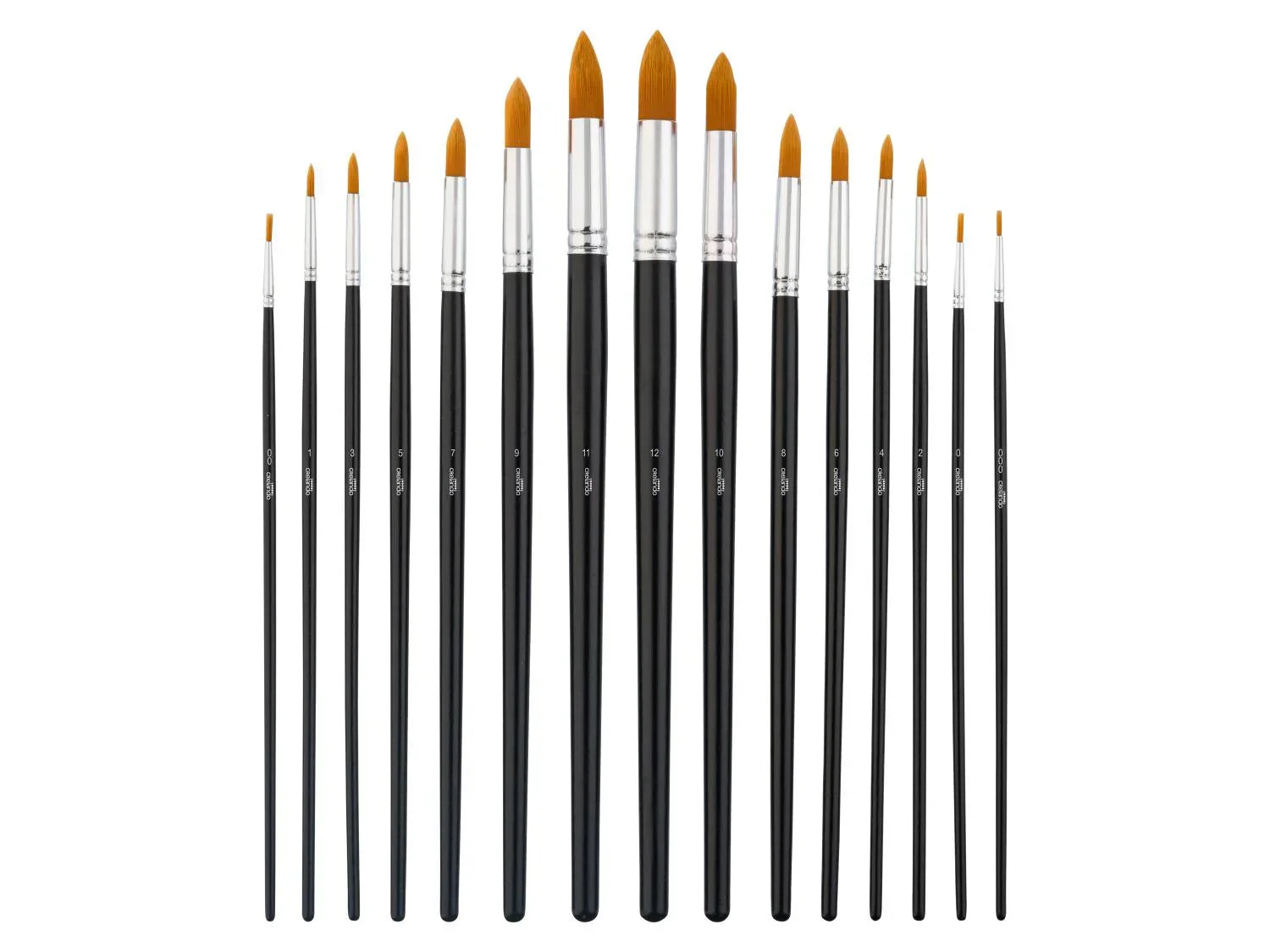 crelando Set de pinceaux ronds ou plats
