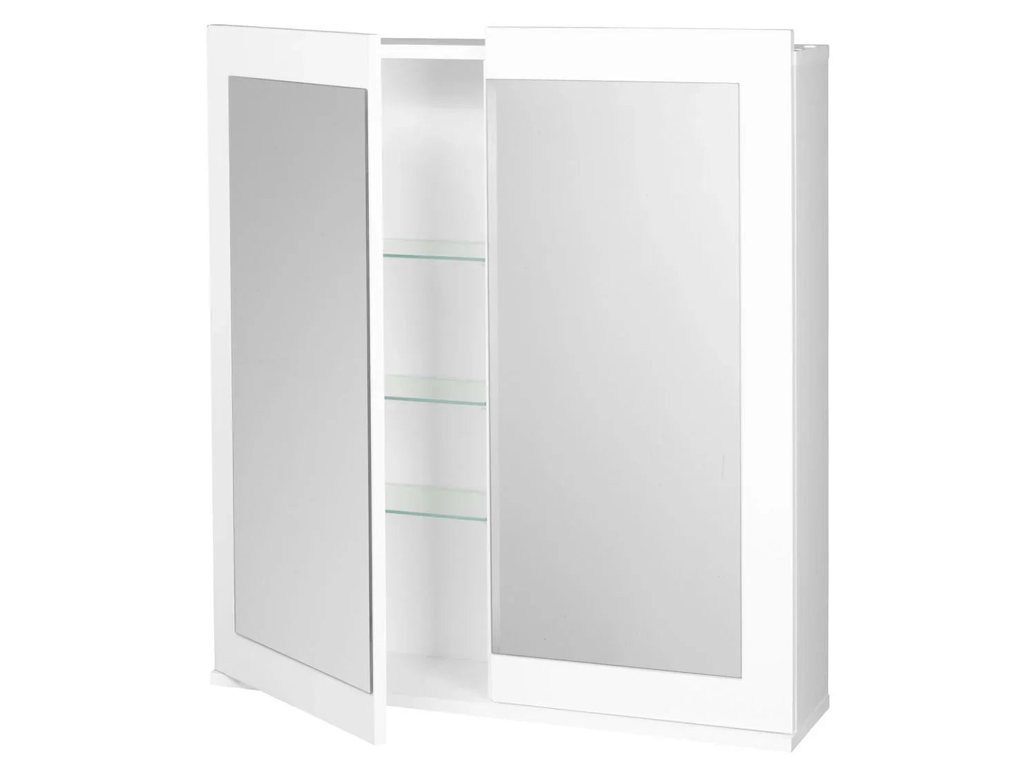 LIVARNO home Armoire de toilette miroir Basel, 68,5 x 76,1 x 17 cm, blanche