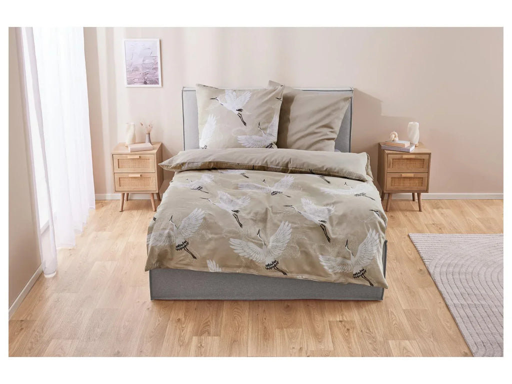 LIVARNO home Parure de lit en satin rversible, 260 x 240 cm
