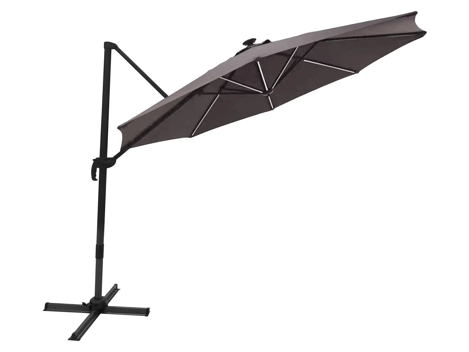 LIVARNO home Parasol dport avec clairage LED,  300 cm
