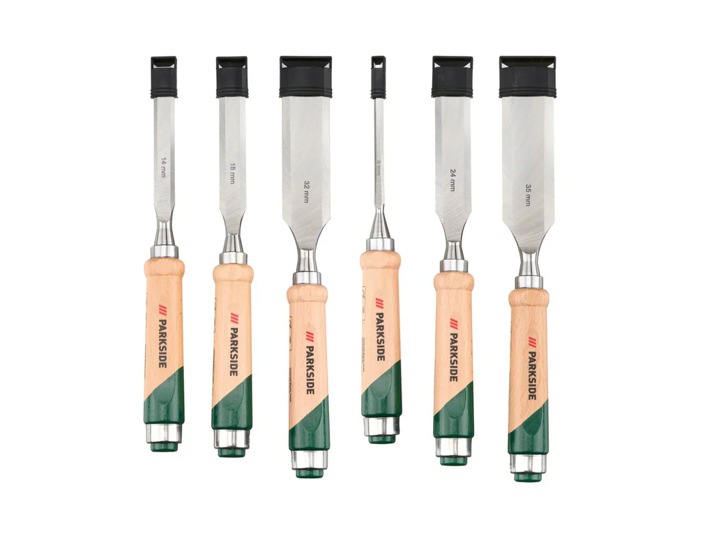 PARKSIDE Set de ciseaux  bois, 6 pices