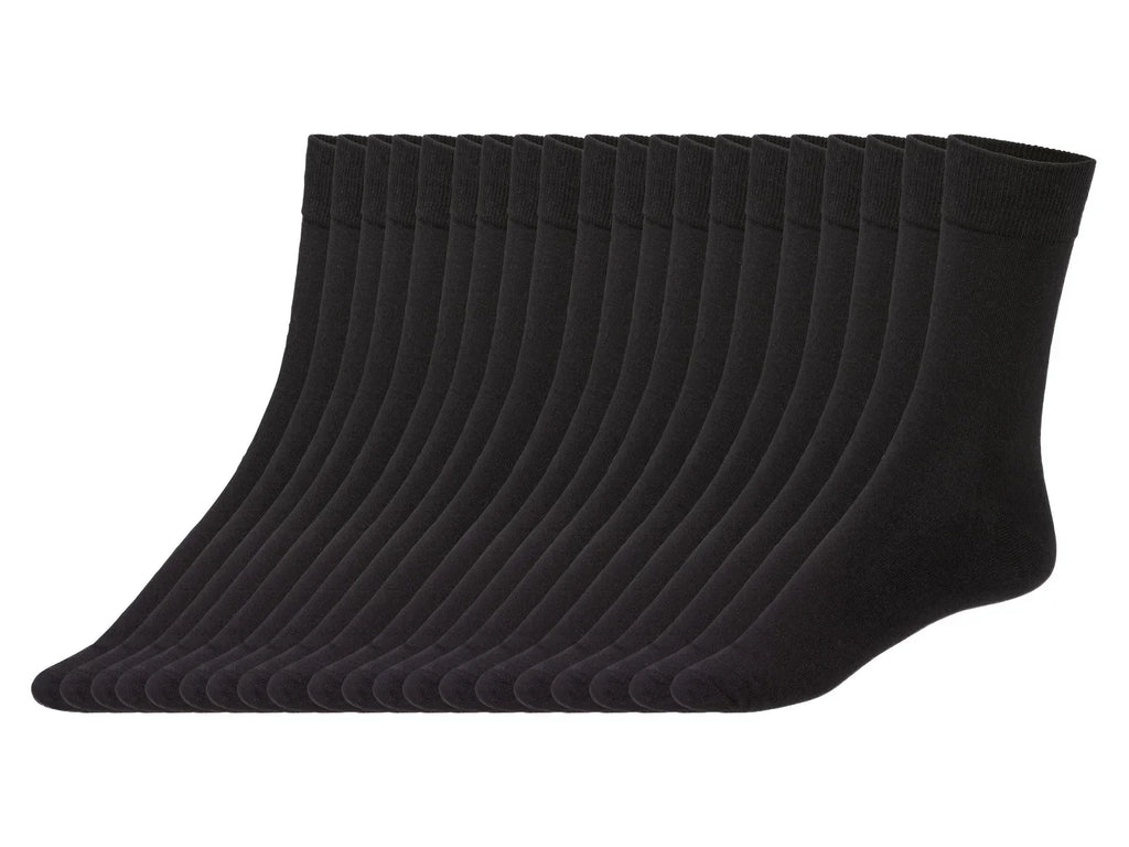 LIVERGY Lot de 20 paires de chaussettes homme