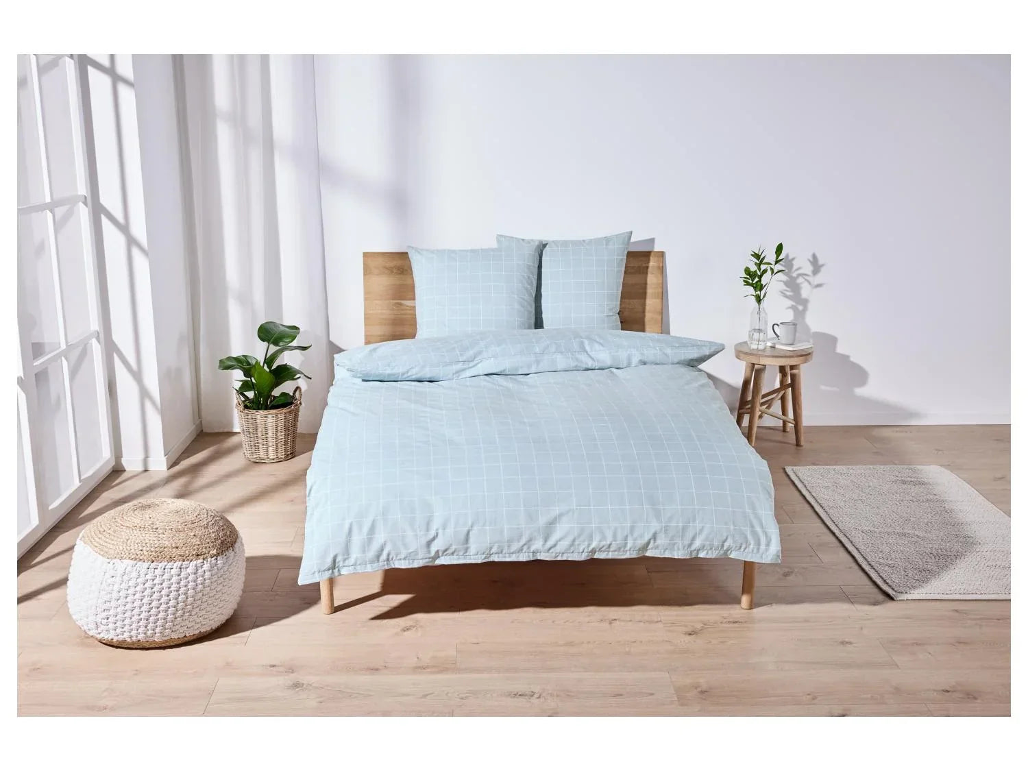 LIVARNO home Parure de lit double face en percale, 240 x 260 cm