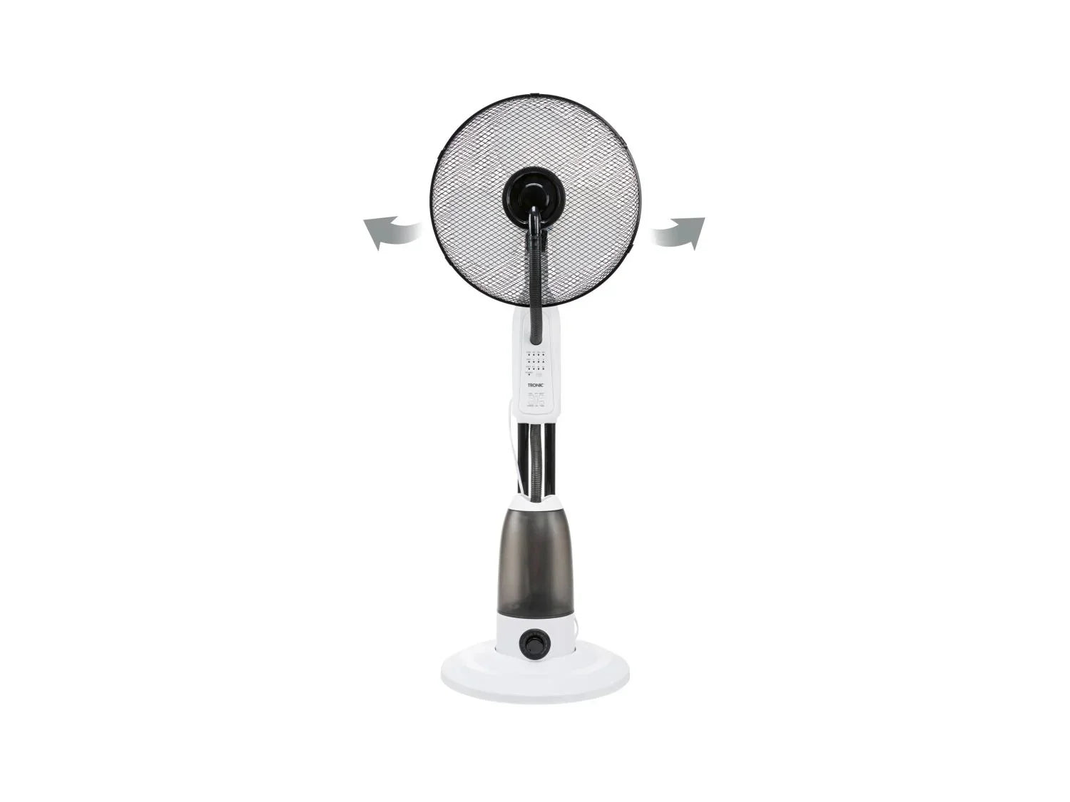 TRONIC Ventilateur sur pied avec fonction vaporisation