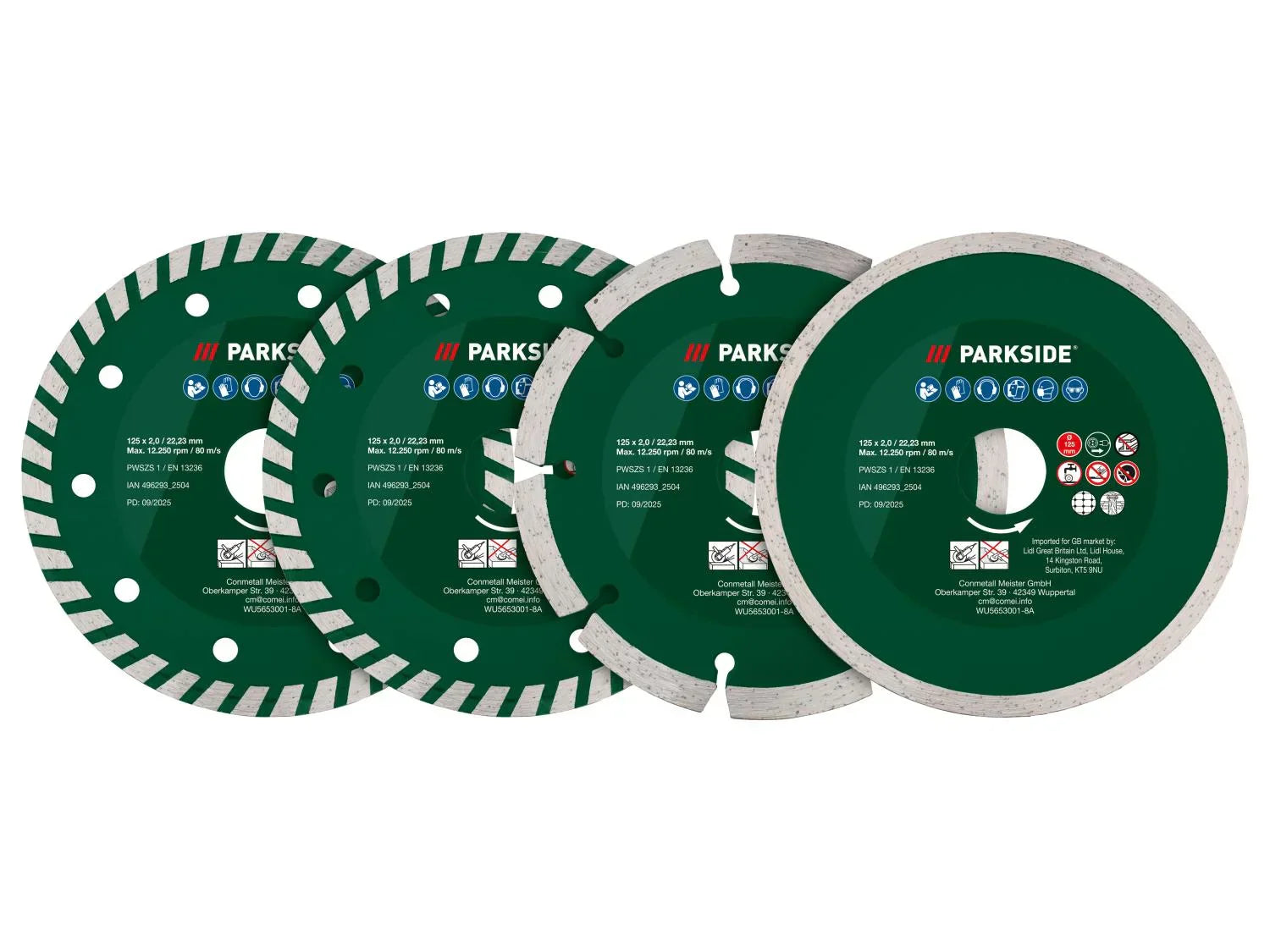 PARKSIDE Set de disques diamant ou Disques  trononner