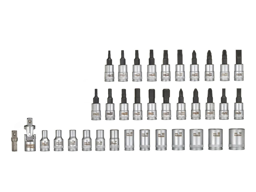 PARKSIDE Set de cliquet et accessoires, 46 pices