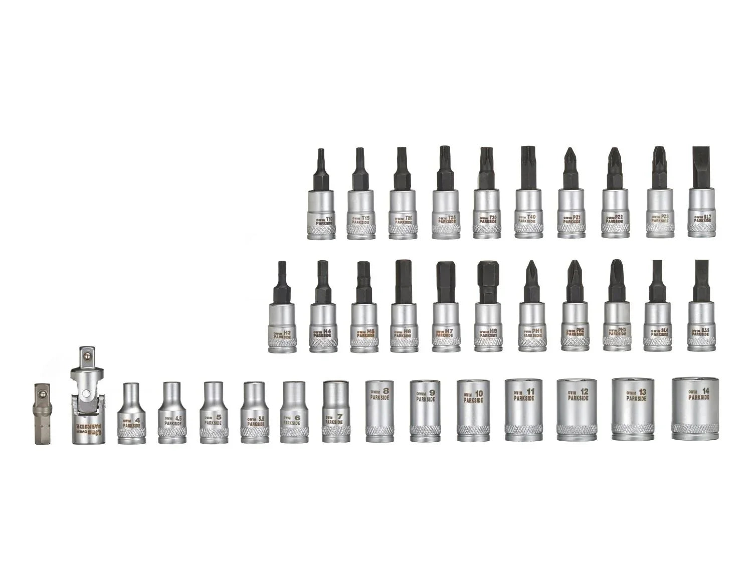 PARKSIDE Set de cliquet et accessoires, 46 pices